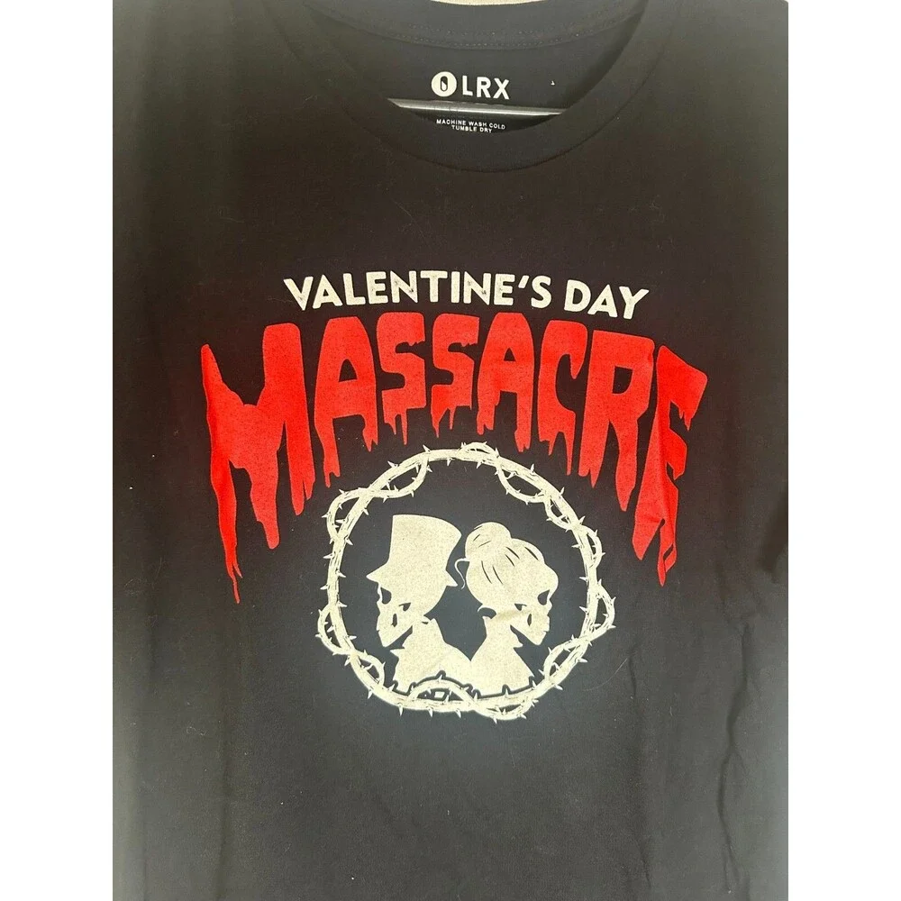 Valentine's Day Massacre Black T-Shirt Size‎ XL